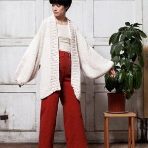 mr mittens balloon sleeve cardigan